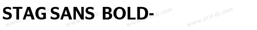 STAG SANS  BOLD字体转换